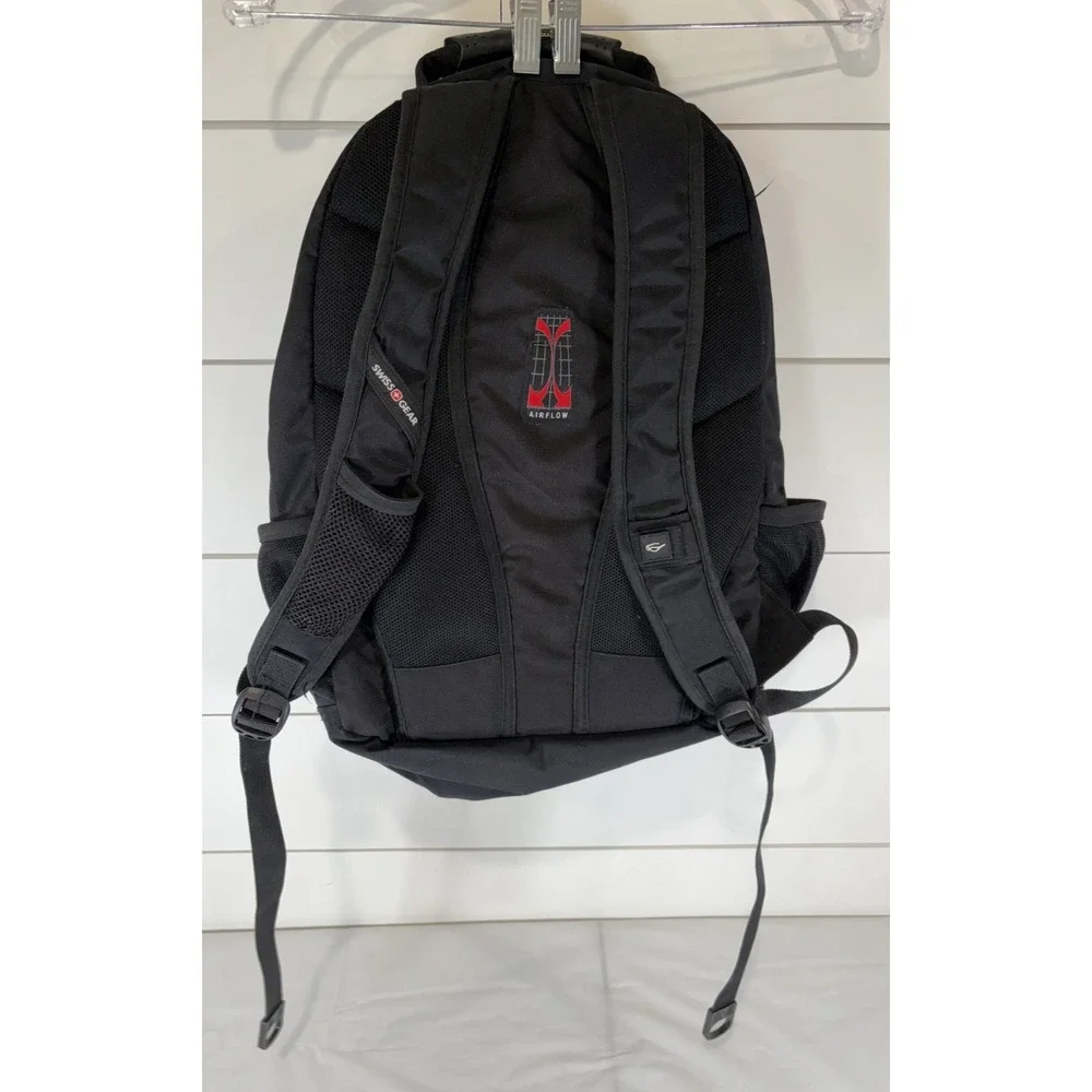 SWISSGEAR Black Backpack Men‎ Padded Zip Multiple Pockets Travel Business Casual